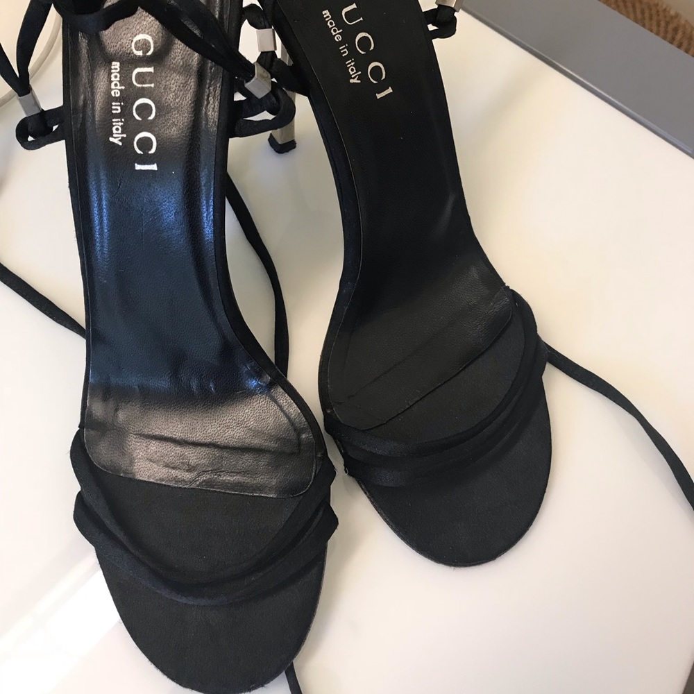 Gucci Silk Sandals Size 7.5